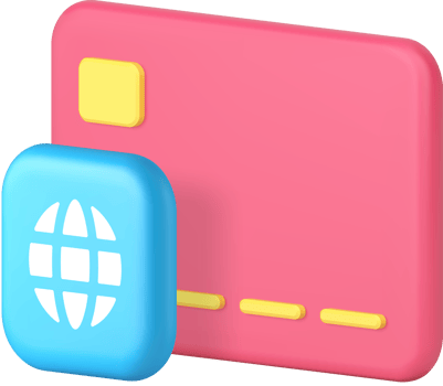 Banking credit debit card financial global cashless payment 3d icon png
