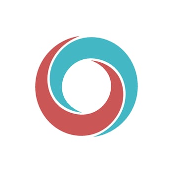 Colorful Swirl Letter O Logo Template Illustration Design. EPS 10. vector