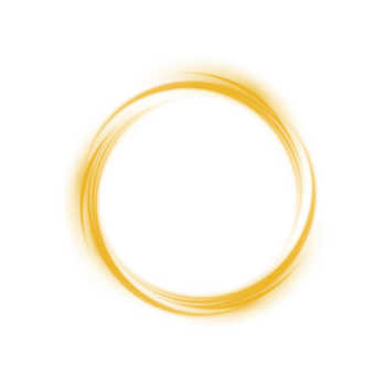 Yellow or golden spark circle light effect with magic glow. Abstract round glitter sparkle yellow or golden. Shiny luxury circular dust particle design set with starlight trail. . Number 15 png