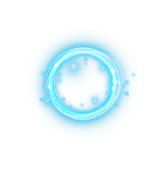 Blue spark circle light effect with magic glow. Abstract round glitter sparkle blue. Shiny luxury circular dust particle design set with starlight trail. . Illustration number 7 png