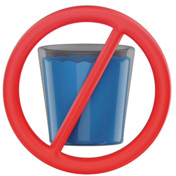 No Drink Sign 3D Icon Illustration png