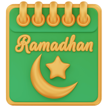Calendar Ramadhan 3D Icon Illustration png