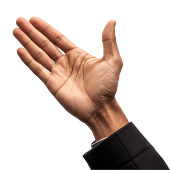 Open Hand Gesture for Communication and Greeting. Ideal for Welcoming and Expressing Positivity. Symbol of Connection and Engagement in Social Interactions png