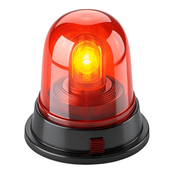 Flashing Red Emergency Light Beacon png