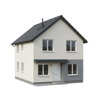 Model of a house and apartment representing new construction and design. png