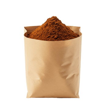 Cocoa powder ready for baking and making delicious chocolate treats. png