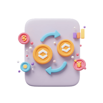 3D Rendering of Currency Exchange with Dollar, Yen and Graph png
