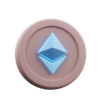 Ethereum Coin Illustration of Cryptocurrency Technology and Decentralized Finance png