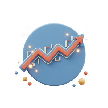 Trending Stock Market Graph Illustrating Financial Growth with Positive Upward Arrow png