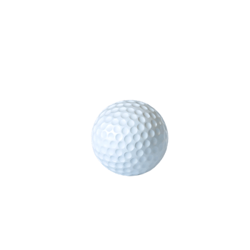 Golf ball isolated on transparent background png