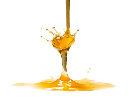 Honey splash isolated on transparent background png