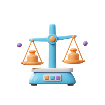 Balancing Scale with Weights Represents Fairness and Equal Justice png