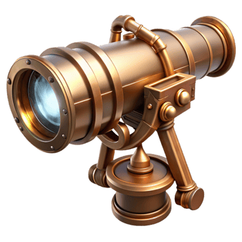 dramatic rustic A Steampunk Telescope Brass and Copper I original png