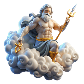 elegant traditional Zeus Hurling a Thunderbolt from Mount Olym detailed png