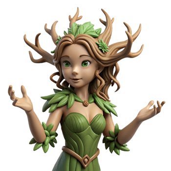 beautiful modern A Dryad Merging with a Tree Tru premium png