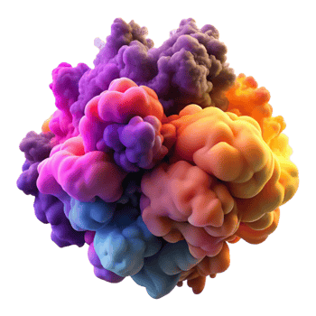 elegant abstract A Swirling Mass of Colorful Smoke Plumes genuine png