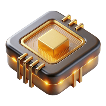 wonderful creative A Single Microchip Magnified to Reveal It authentic png