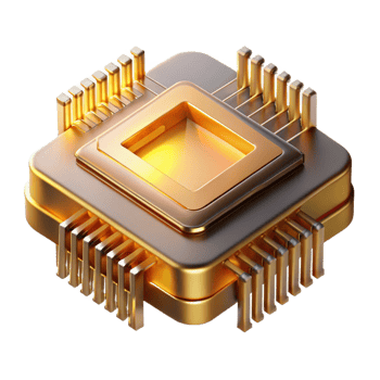 stunning vintage A Single Microchip Magnified to Reveal It original png