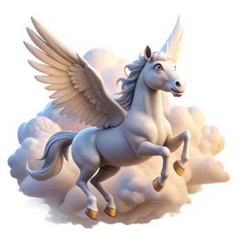 extraordinary abstract A Graceful Pegasus Soaring Through the Cl exclusive png