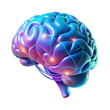 extraordinary artistic A Holographic Projection of a Human Brain high resolution png
