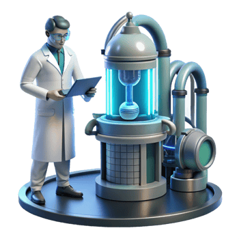 extraordinary abstract A Lone Scientist Working on a Complex Mac professional png