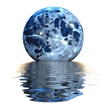 impressive abstract A Full Moon Reflected in a Still Lake Et professional png