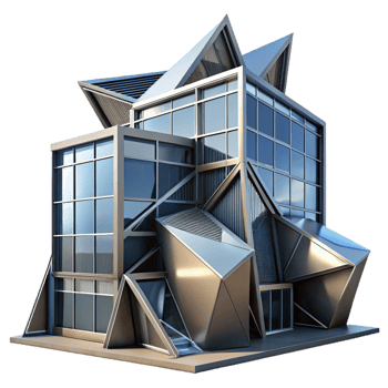 extraordinary modern A Deconstructivist Office Building with S detailed png