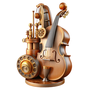 wonderful modern A Steampunk Musical Instrument Resembling high resolution png