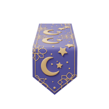 Ramadan Decoration with Crescent Moons and Stars Festive Design png
