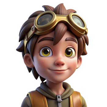 stunning artistic Steampunk Child with Goggles exclusive png