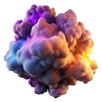magnificent modern A Cloud of Colorful Smoke Billowing and S detailed png