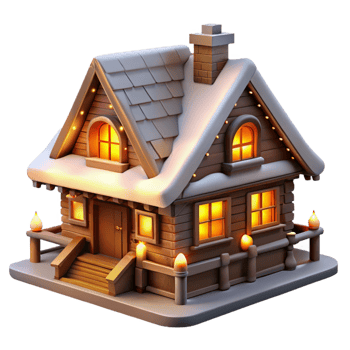 impressive contemporary A Traditional Swiss Chalet Snow Covered original png