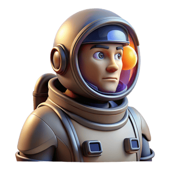 impressive creative Portrait of a Determined Astronaut in A exclusive png
