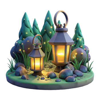 elegant contemporary Fireflies Illuminating a Dark Forest genuine png