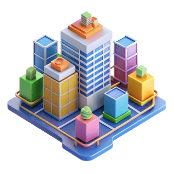 magnificent abstract Isometric Network Diagram original png