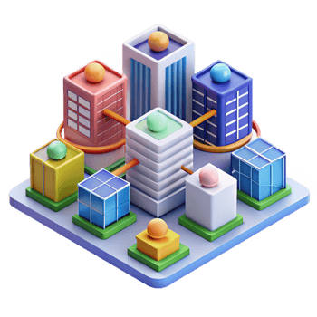 wonderful abstract Isometric Network Diagram png