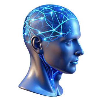 magnificent contemporary A Transparent Human Head with Visible Neu authentic png