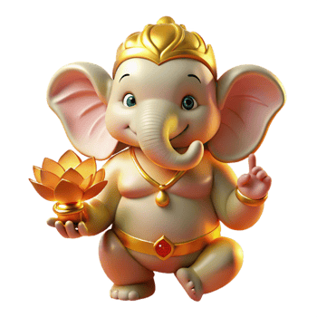 beautiful artistic A Wise Ganesha with the Head of an Elepha premium png