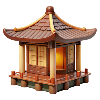 magnificent rustic Japanese Tea House Traditional Design Ba professional png