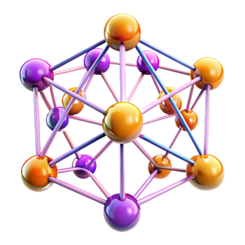 beautiful rustic A Complex Network of Interconnected Node detailed png