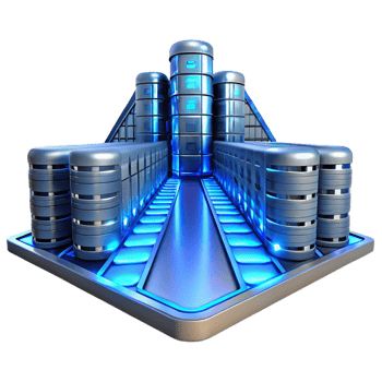wonderful rustic A Giant Server Farm Stretching Into Infini professional png