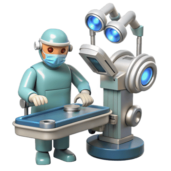 magnificent modern A Robotic Surgeon Performing a Complex Op high resolution png