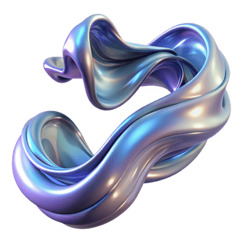 magnificent artistic Flowing Ribbons of Liquid Mercury Reflec professional png