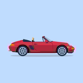 Classic Convertible Car with a Timeless and Iconic Design vector