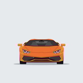 Minimalist Illustration of a Powerful and Elegant Sports Car vector