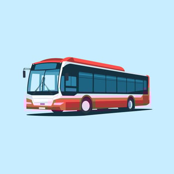 Modern City Bus for Comfortable Urban Transportation vector