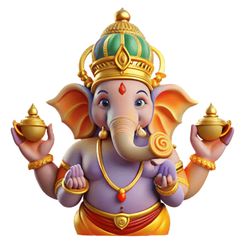 stunning traditional A Vibrant Depiction of the Hindu God Ganes professional png