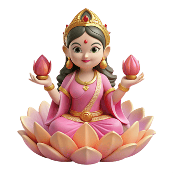 dramatic vintage A Serene Portrayal of the Hindu Goddess premium png