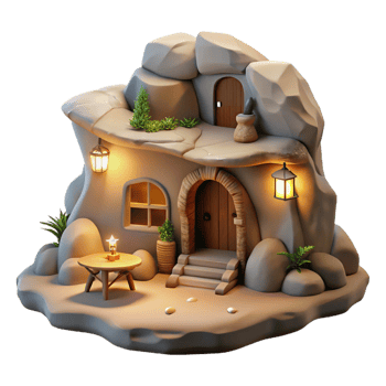 magnificent rustic A Subterranean Dwelling Built Into a Cliff genuine png