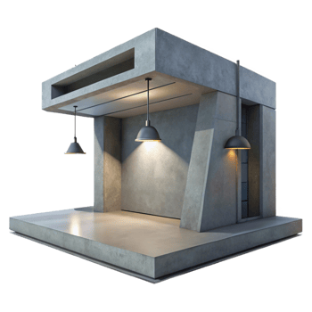 stunning abstract A Minimalist Concrete Bunker Harsh Over original png